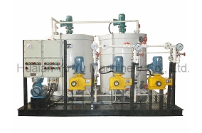 Double tank three pump dosing device